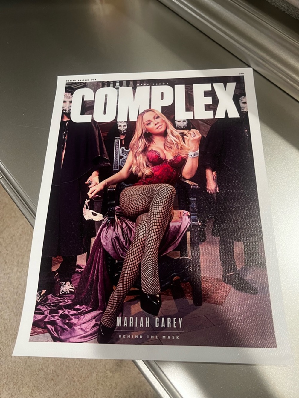 COMPLEX Magazine Cover Featuring Mariah Carey - Red & Black